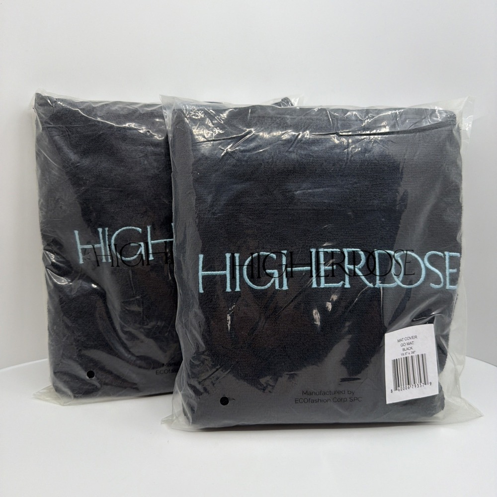2 PACK Higher Dose Go Mat Cover GOTS-Certified Organic Cotton 19.5"x39"